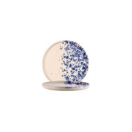 LE COQ PHOBOS WHITE BLUE DOTS ASSIETTE 26.5XH2CMSTONEWARE