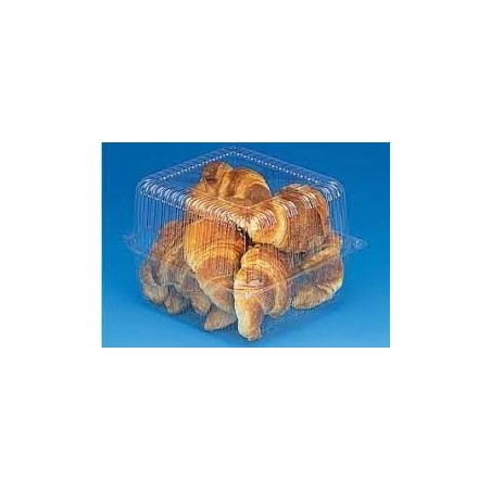 TOUTIPACK VIERKANT PATISS DOOS 255X250X50MM CHARNIER DEKSEL ZONDER LUCHTVERVERSING 150 STUKKENDOOS