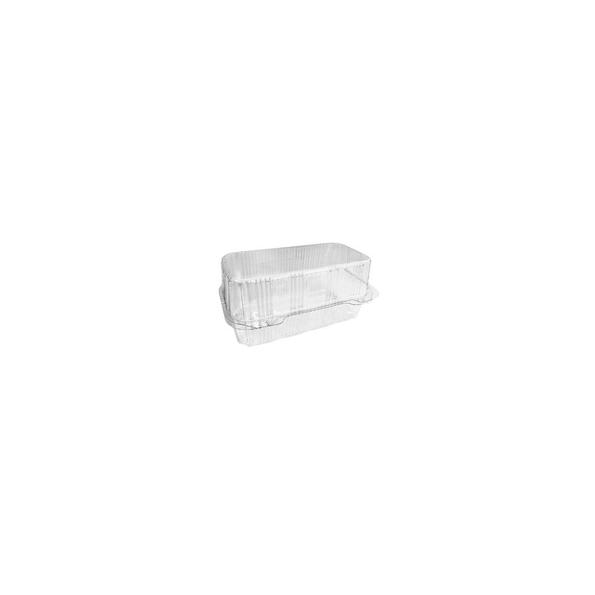 PATIPACK RECHTHOEKIGE GEBAKSDOOS 19X9,5X10CM GEVENTILEERD SCHARNIERDEKSEL 420ST 