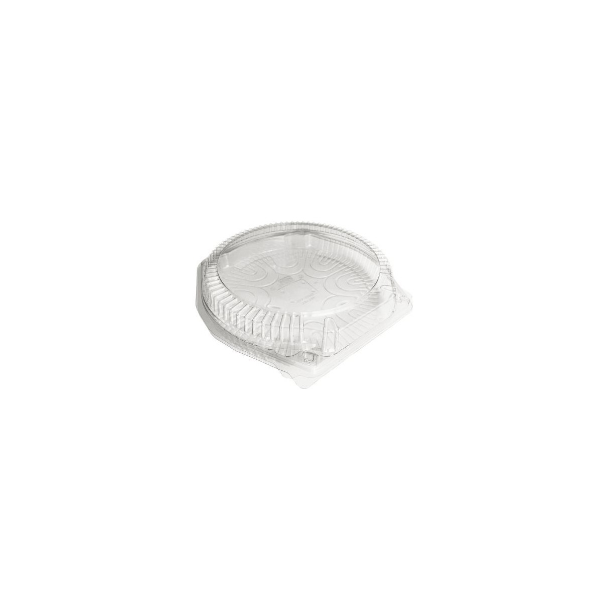 PATIPACK ROUND PASTRY BOX Ø23,5X5CM HINGED LID WITHOUT VENTILATION 210PCS 