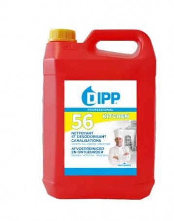 DIPP 56 NETTOYANT ET DESODORISANT CANALISATIONS  5L A BASE D ENZYMES