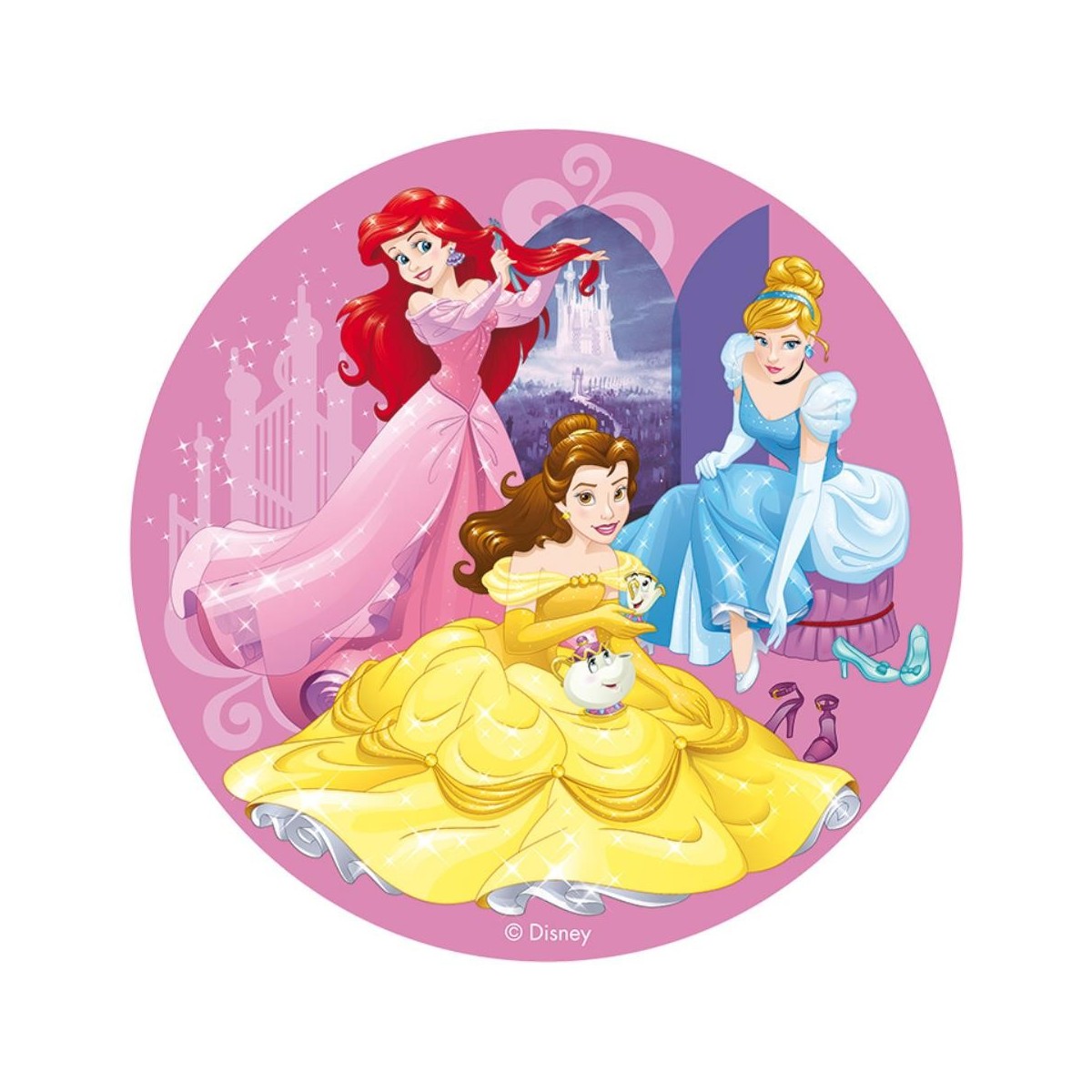 DISQUE AZYME PRINCESSE 20CM