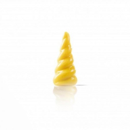 1078254 CORNE DE LICORNE JAUNE/OR 2D CHOCOLAT 44X19MM 144 PCES S/CDE