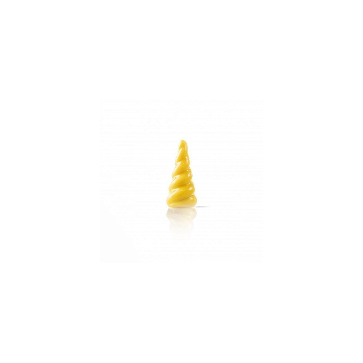 78254 CORNE DE LICORNE JAUNE/OR 2D CHOCOLAT 44X19MM 144 PCES S/CDE