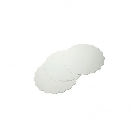 WHITE CAKE BOARD STANDARD  Ø15CM 5PCES FOSTPLUS INCLUDED