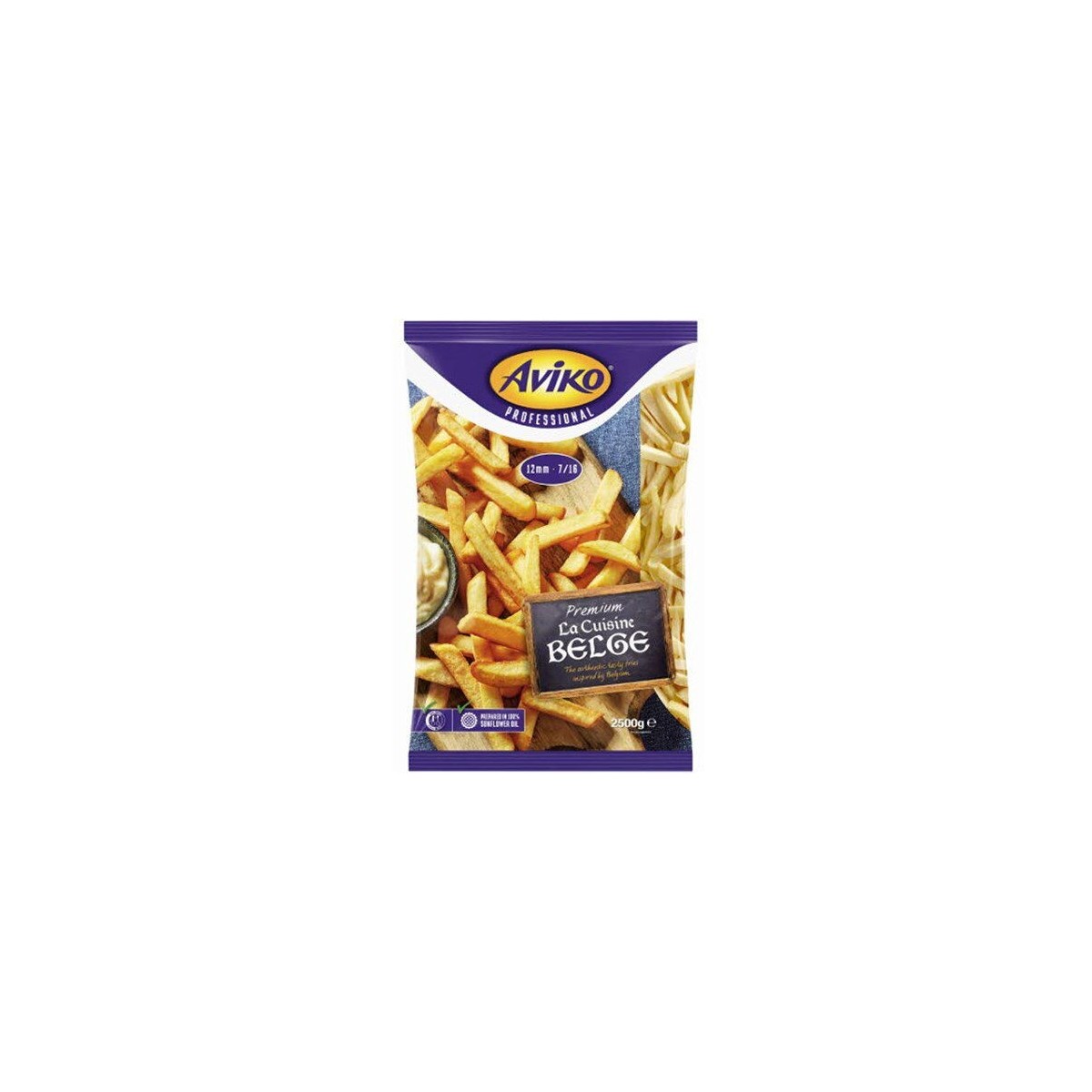 AVIKO FRITES BELGES ARTISANALES 12X12MM 2.5KG