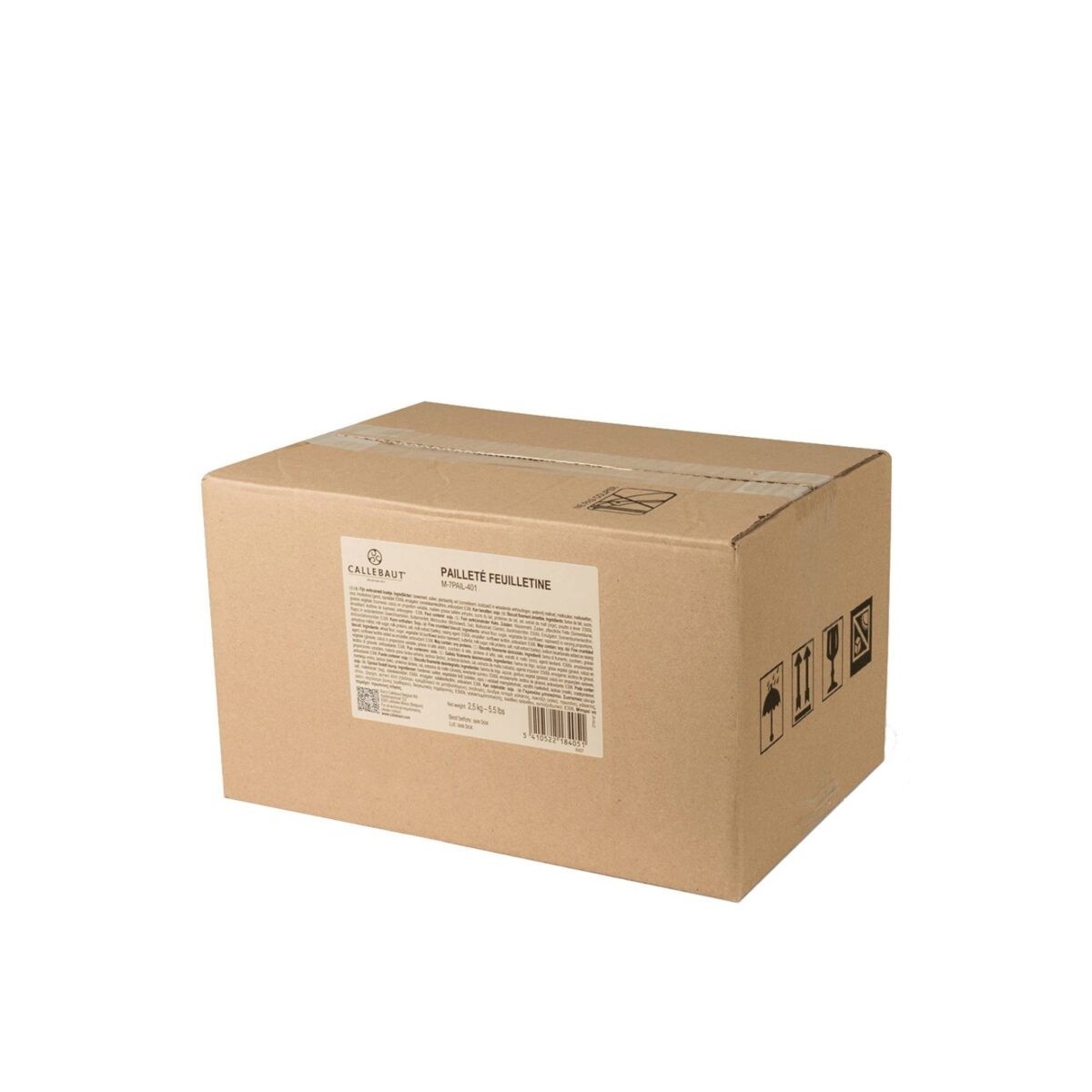 CALLEBAUT M-7PAIL-401 FEUILLETINE BOX OF 4 BOXES X 2,5KGKG