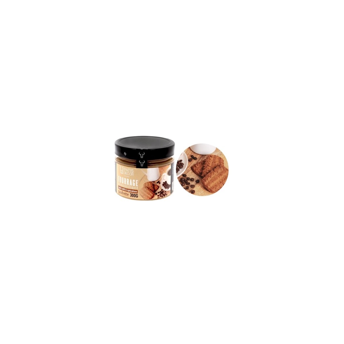 PATISDECOR FOURRAGE CROUSTILLANT CAFE SPECULOOS GAUFRETTE 300GR