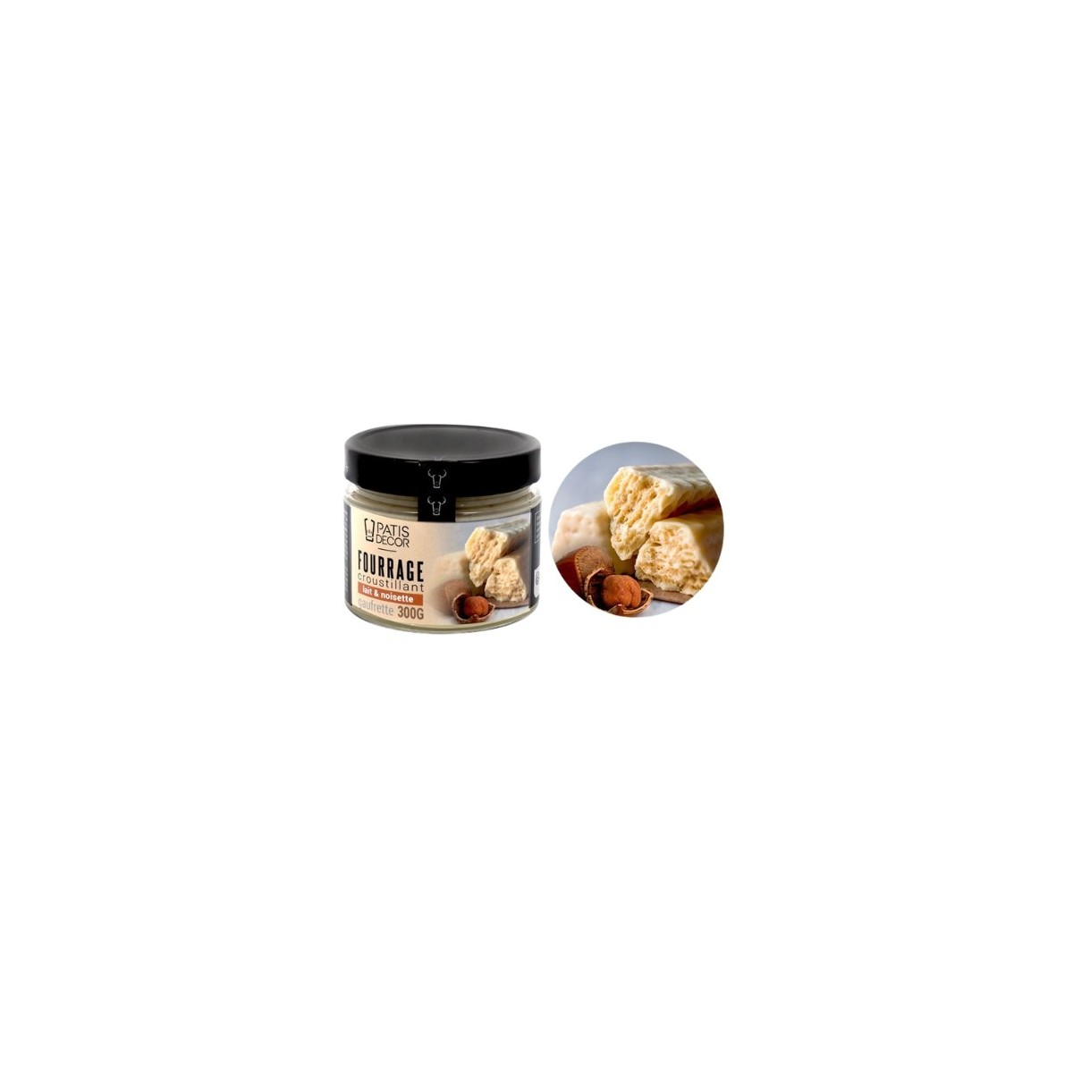 PATISDECOR FOURRAGE CROUSTILLANT LAIT NOISETTE GAUFRETTE 300GR