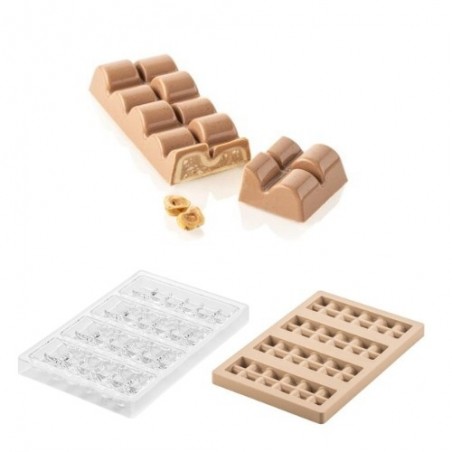 SILIKOMART TRITAN PRALINE MOULD CH023 KIT SINFONIA T 15X5XH2CM + ICH023 SILICONE MOULD