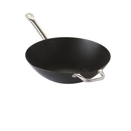 POINT-VIRGULE WOK 36CM ACIER CARBONE