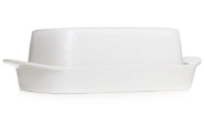 C&T BEURRIER BLANC A/C 19.5X12XH7CM PORCELAINE