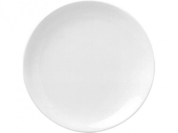 GURAL ASSIETTE PLATE 25CM PORCELAINE BLANCHE