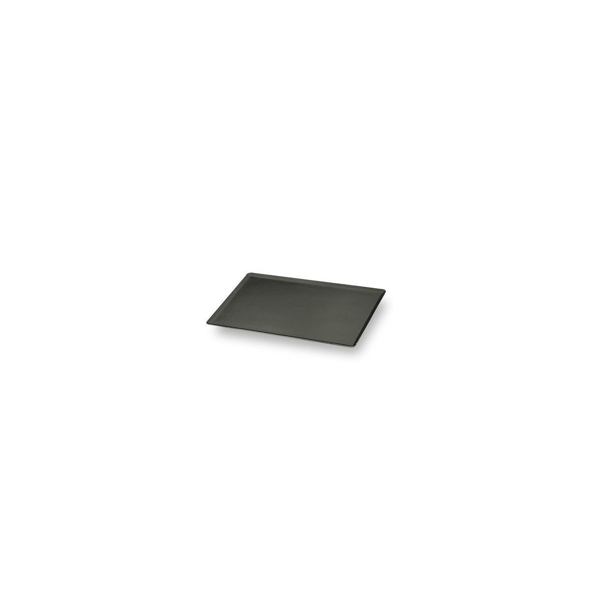 PLAQUE ALU EXAL 53X32,5CM PLEINE TEFLONNEE 4 BORDS A 45° EPAISSEUR 1,7MM 