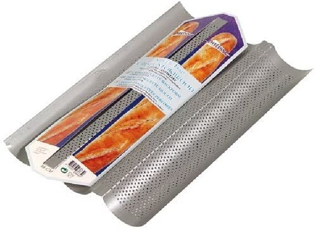 PATISSE MOULE 3 BAGUETTES SILVER TOP 38X24CM - MENAGER S/CDE