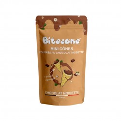 BITECONE MINI CONE FOURRE CHOCOLAT NOISETTE 12% 100GR