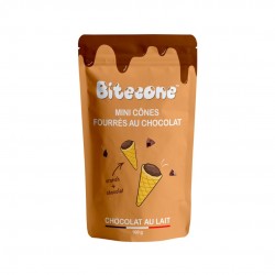 BITECONE MINI CONE FOURRE AU CHOCOLAT AU LAIT 31%  100GR