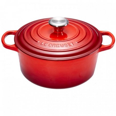 LE CREUSET COCOTTE RONDE 34CM CERISE 12.40L 10PSIGNATURE