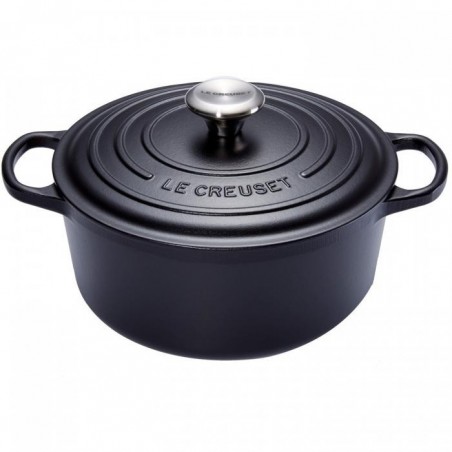 LE CREUSET COCOTTE RONDE 34CM NOIR MAT 12.40L 10PSIGNATURE