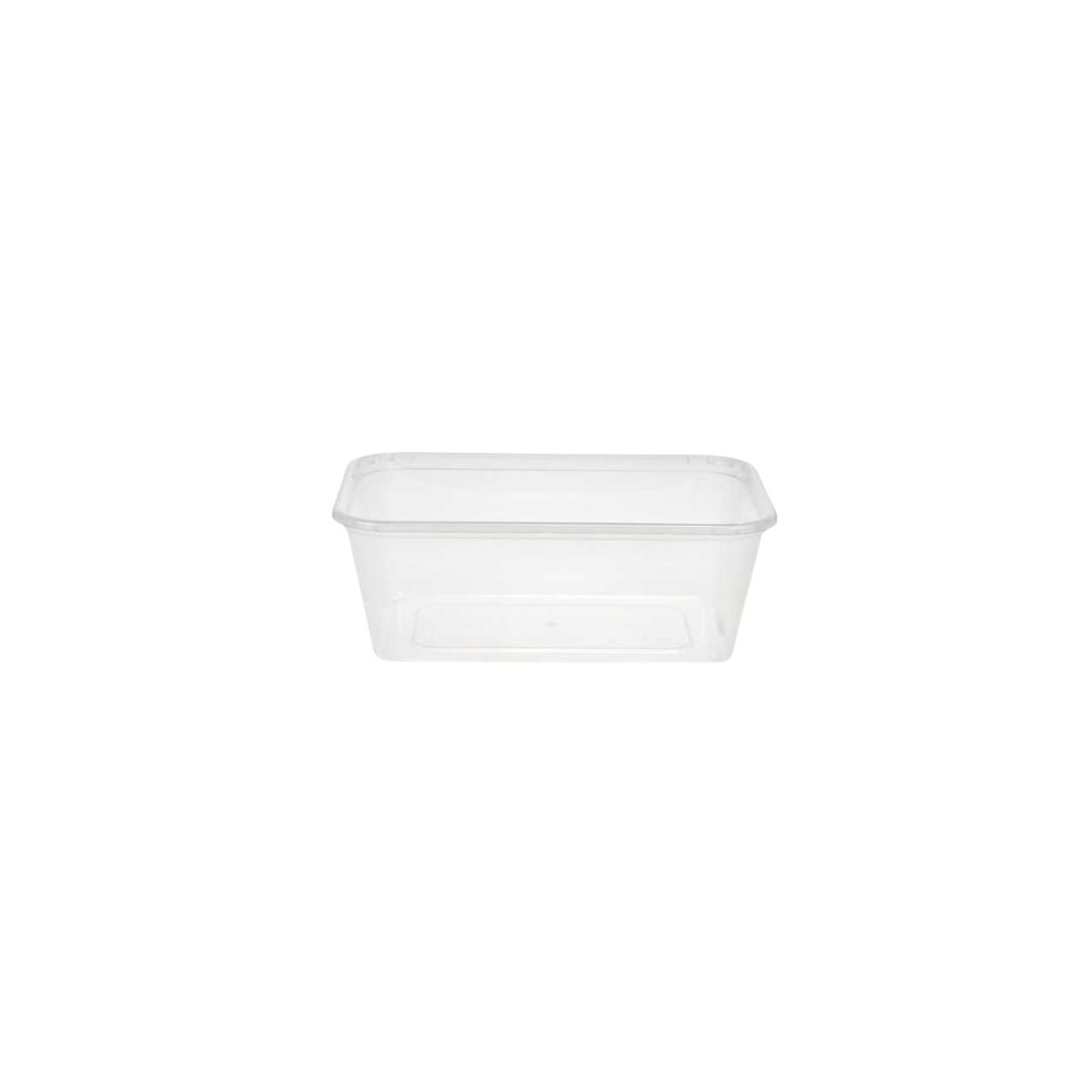 MICROWAVEABLE TRANSPARENT PP TRAY 750ML 25PCS