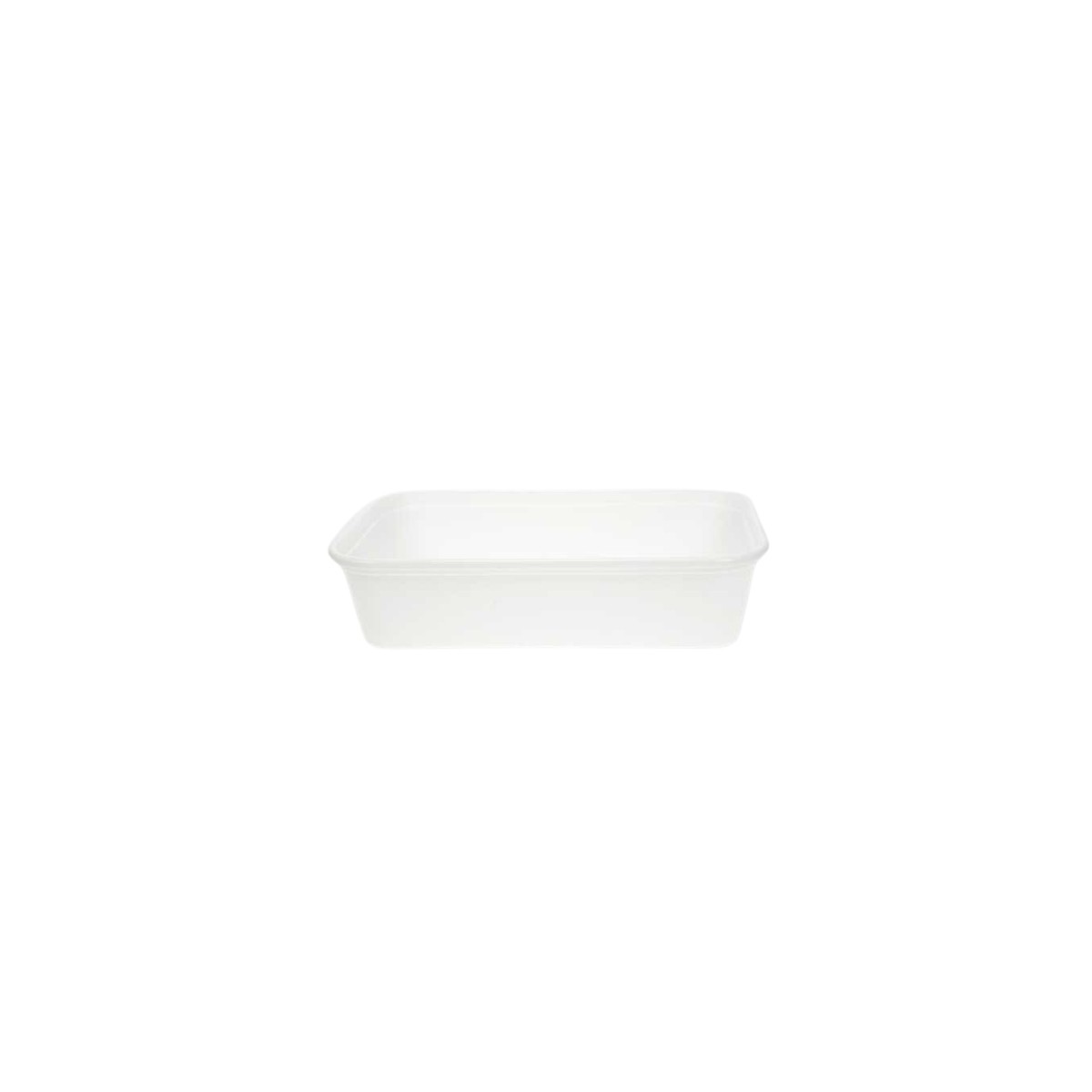 MICROWAVEABLE WHITE PP TRAY 500ML 25PCS