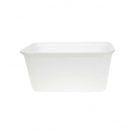 MICROWAVEABLE WHITE PP TRAY 1L 25PCS