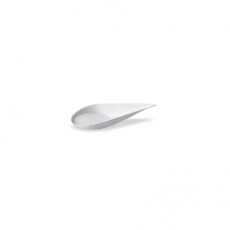 WHITE SUGARCANE PULP VERRINE SPOON-SHAPED 10.5CM 5