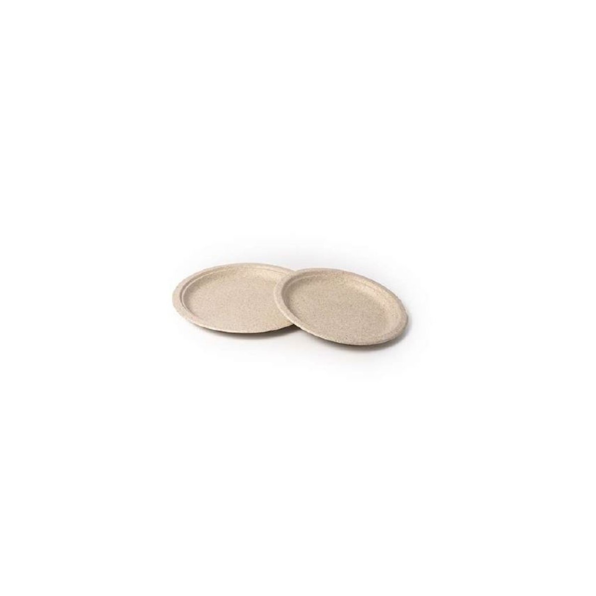 ROND NATUURLIJK TARWEPULP BORD Ø23CM 50ST