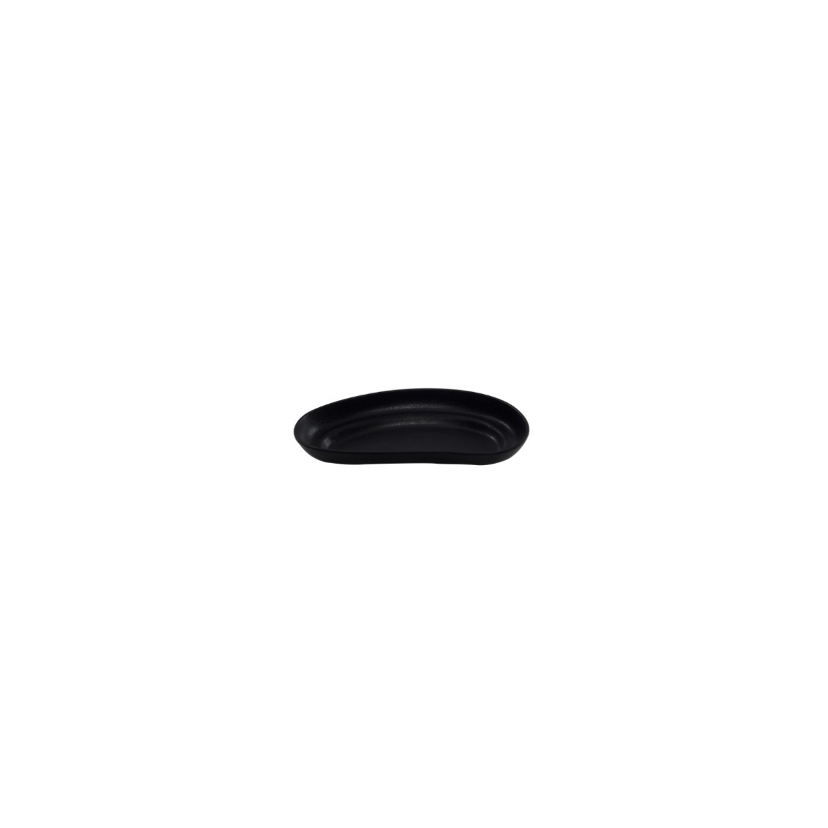 KAROLA SMALL BLACK PLATTER 20.5X10.5XH2.7CM