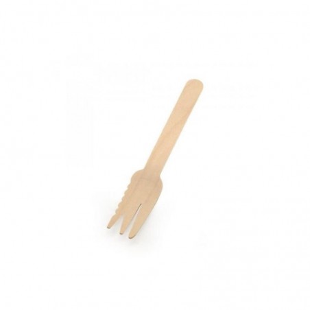 FOURCHETTE CRANTEE EN BOIS 14CM 250PCS