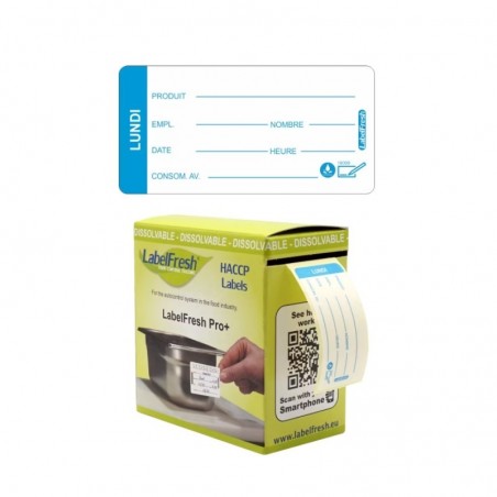 LABELFRESH PRO 250 WATEROPLOSBARE ETIKETTEN 3X6CM MAANDAG