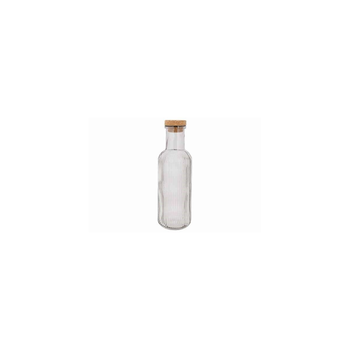 C&T RAYA BOTTLE GLASS GREY 1L A/CORK LIEGE 8.7xh27.8