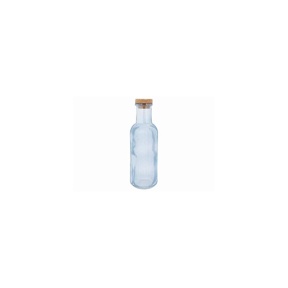 C&T RAYA FLES GLAS BLAUW 1L A/KURK LIEGE  8.7xh27.8cm