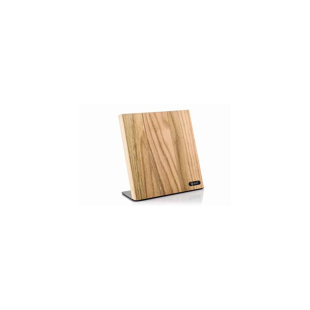 STYLE DE VIE MAGNETIC OAK BLOCK WITH STAINLESS STE