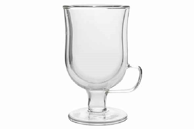 C&T VERRE IRISH MAZAGRAN 24CL 8XH13.5CMDOUBLE PAROI BOROSILICATE