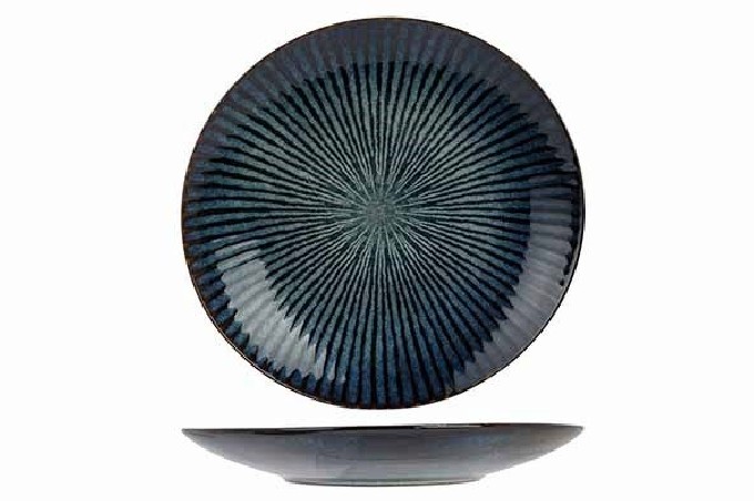 C&T ATLANTIS STRIPE ASSIETTE 27.5XH3.6CM