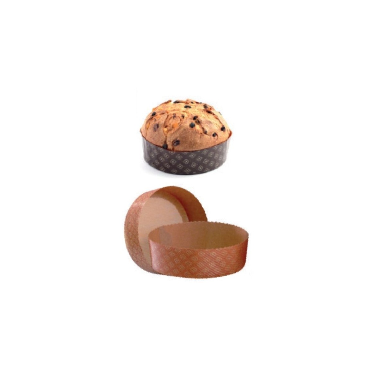 BAKVORM PANETTONE PAPIER Ø15,5CM HT5,5CM 50ST