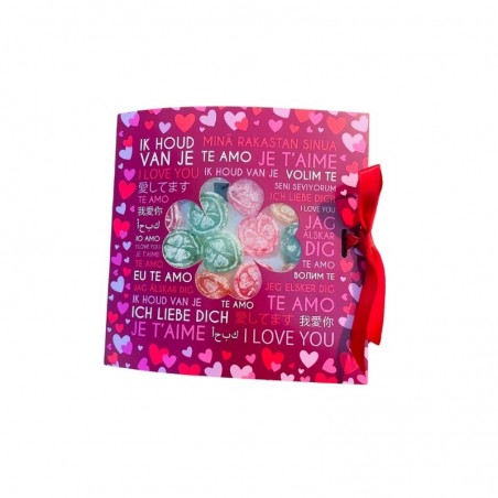 LUCKY SWEET ASSORTED CANDY 65GR CARD "I LOVE YOU"