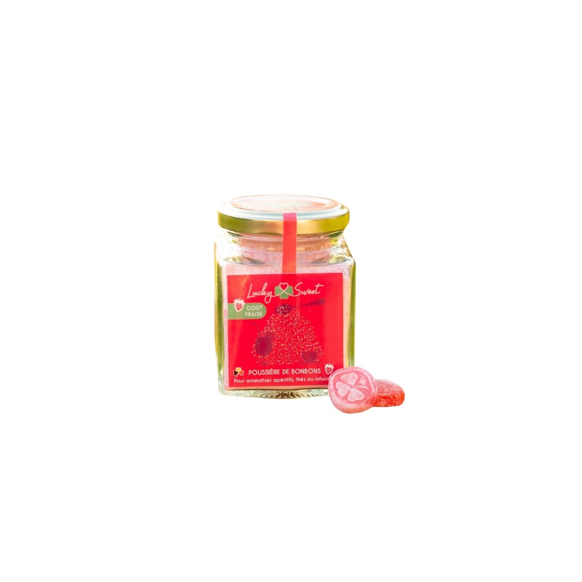 BONBON LUCKY SWEET POUSSIERE DE FRAISE 150GR 