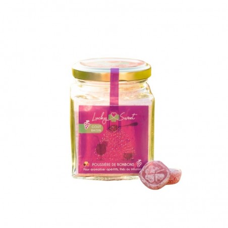 BONBON LUCKY SWEET POUSSIERE DE RAISIN 150GR 