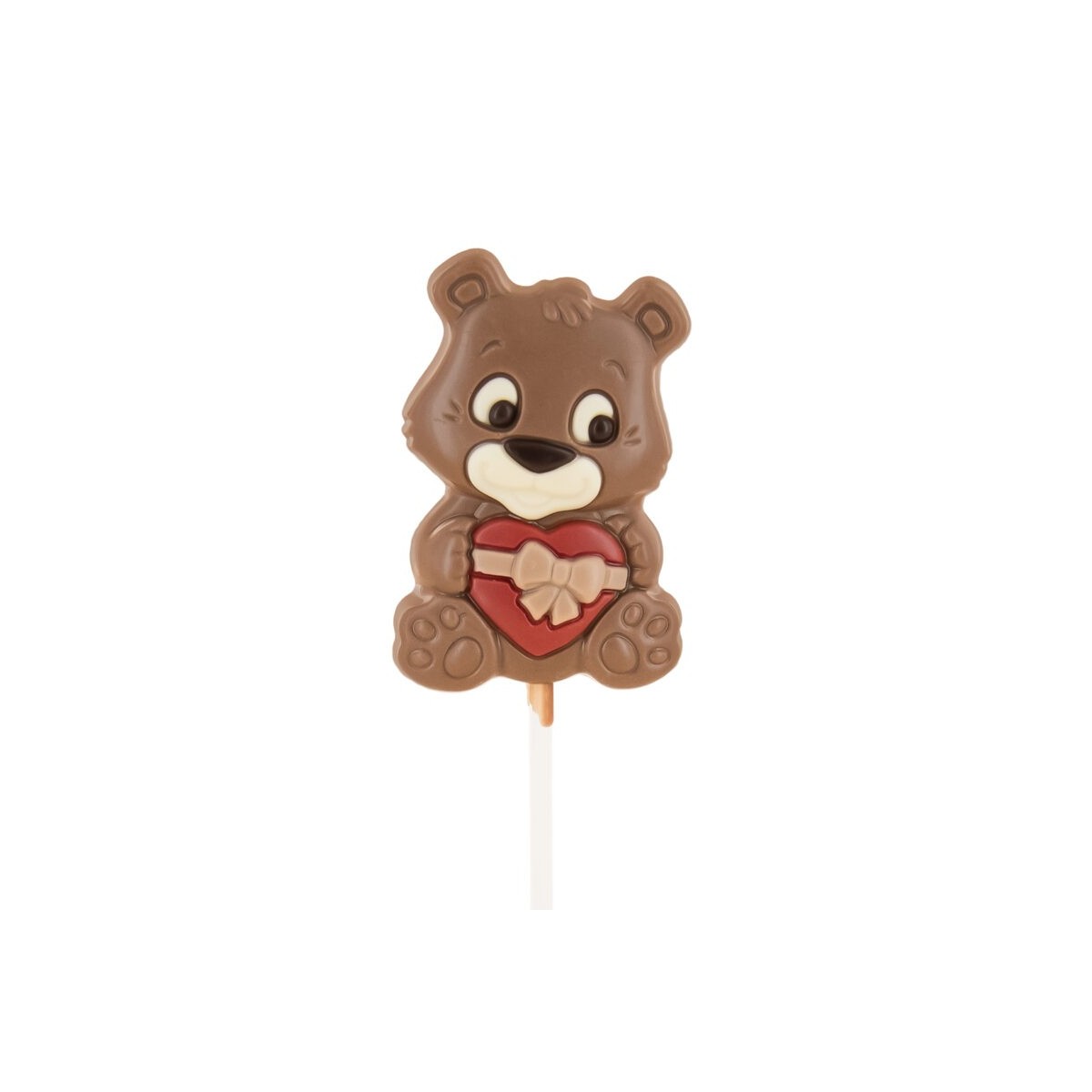 Liefde teddybeer lolly Romeo, gekleurde melk