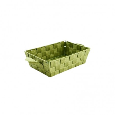 PANIER RECTANGULAIRE SM VERT ROPE 28X19XH8CM