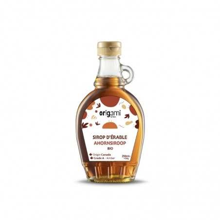 ORIGAMI AMBER MAPLE SYRUP GRADE A  BIO  250 ML