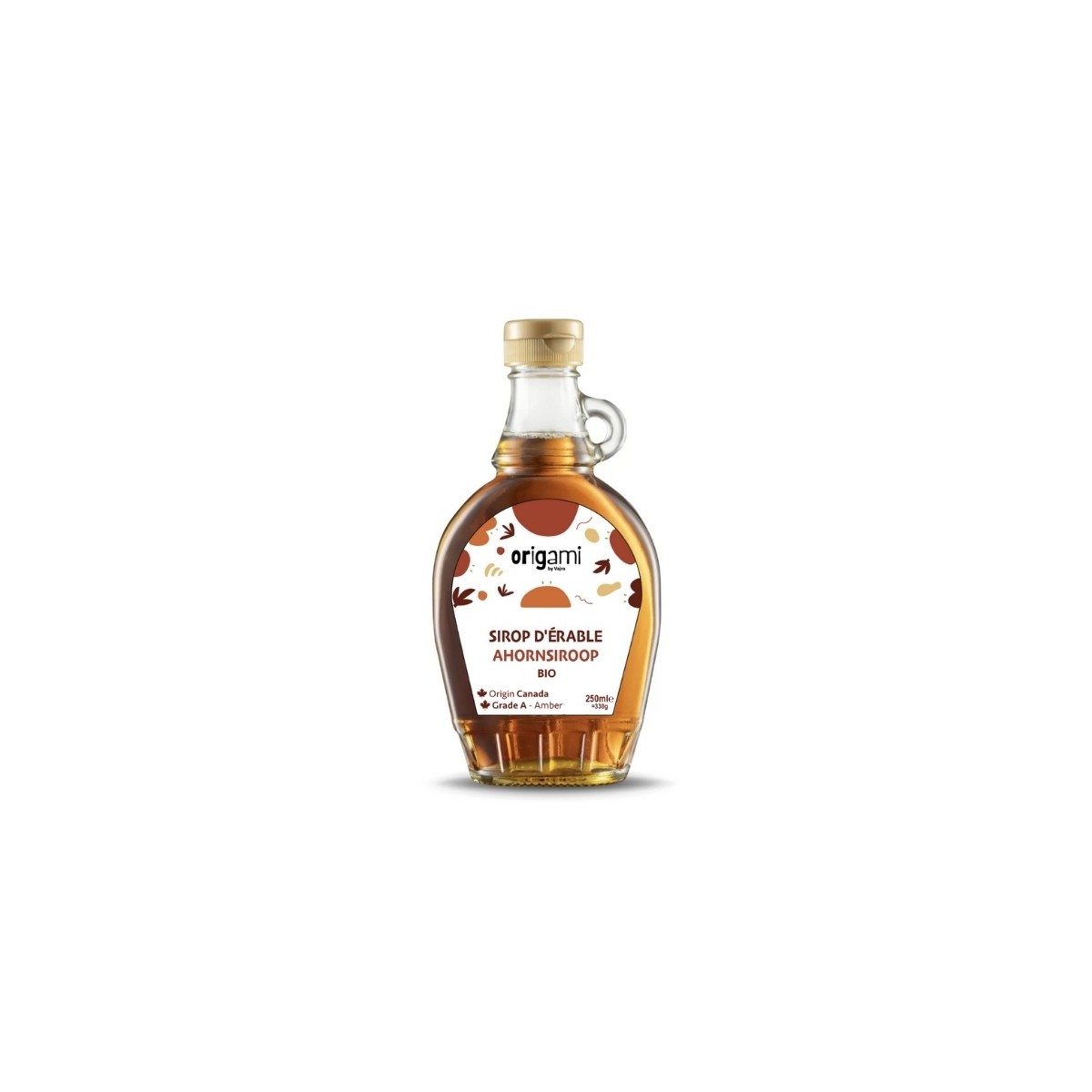 ORIGAMI AMBER MAPLE SYRUP GRADE A  BIO  250 ML