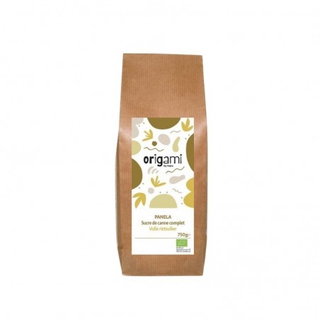 ORIGAMI PANELA WHOLE CANE SUGAR  BIO  750 GR