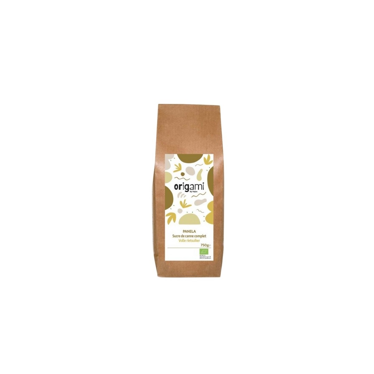 ORIGAMI PANELA WHOLE CANE SUGAR  BIO  750 GR