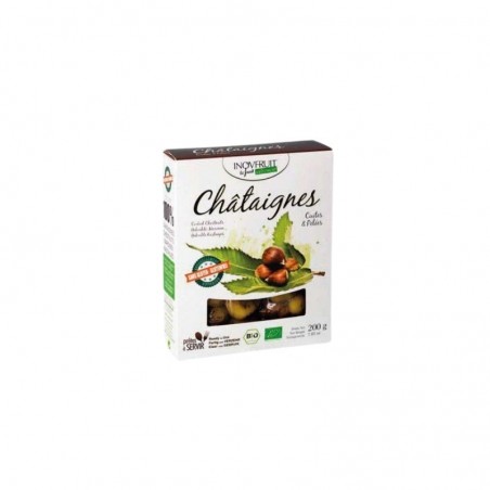 INOVFRUIT CHATAIGNES CUITES & PELEES BIO 200GR