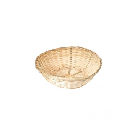 PANIER BAMBOU ROND  D/25CMXH/8CM