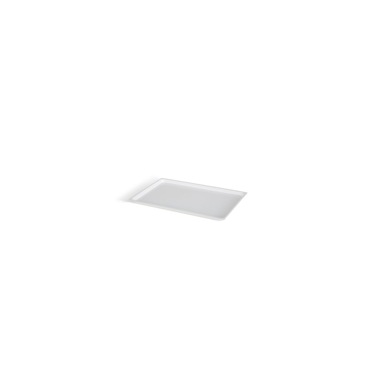 ABS TRAY 60X40HT2 WHITE 45° EDGE