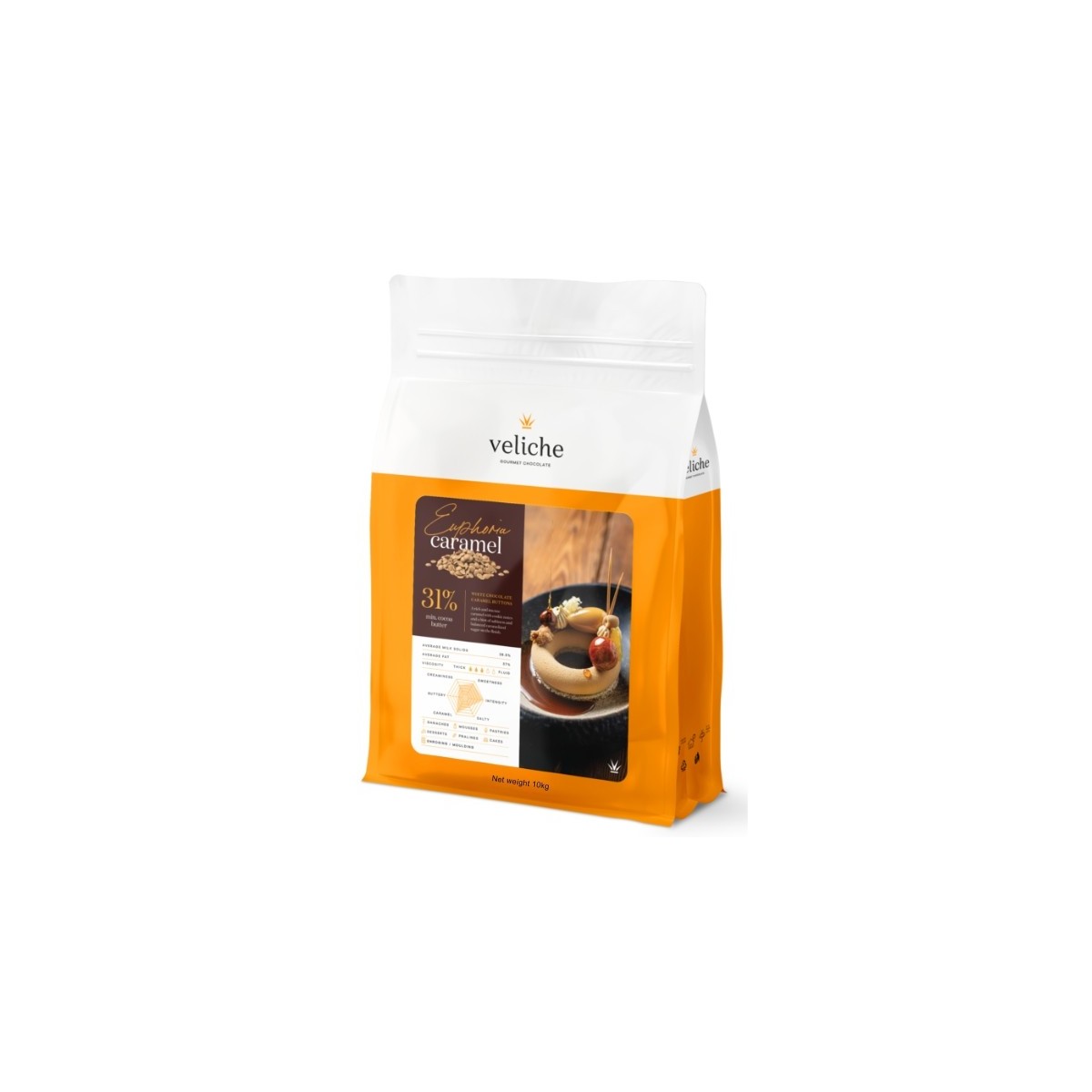 VELICHE 2103702 CHOCOLAT EUPHORIA CARAMEL 10KG 